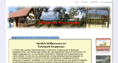 Desktop Screenshot of ferienpark-knappensee.de